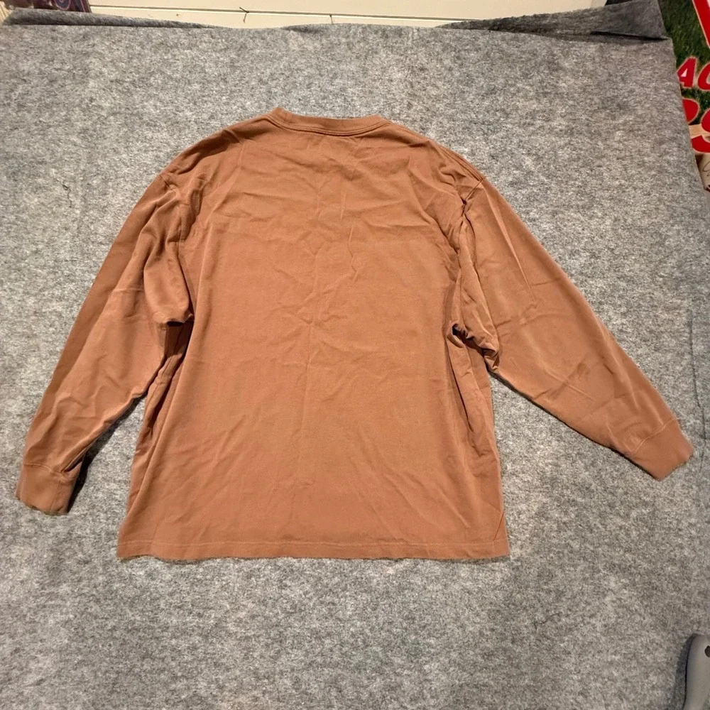 Jordan Flight Mens Long Sleeve T-Shirt Brown DN4427-256 XXL Streetwear Top
